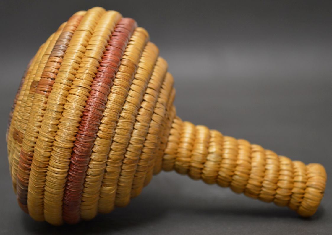 ESKIMO INDIAN BASKETRY RATTLE