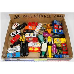 BOX OF COLLECTIBLE CARS.