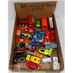 BOX OF COLLECTIBLE CARS.