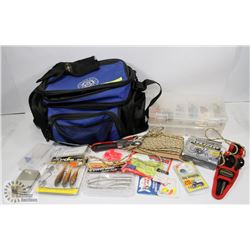 QUANTAM MULTIPLE COMPARTMENT TACKLE BAG WITH