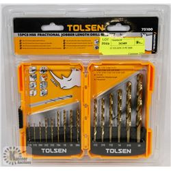 SEALED TOLSEN 15 PC HSS