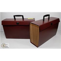SET OF TWO BRIEFCASE FILE FOLDERS