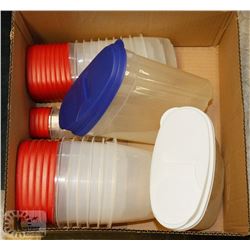 BOX W/38-PC RUBBERMAID FOOD STORAGE