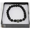 Image 1 : NEW! "OWL" NATURAL LAVA STONE BEADS BRACELET