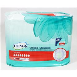 PACK OF TENA UNISEX BRIEFS, SIZE MEDIUM.