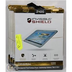 LOT OF 6 ZAGG INVISIBLE SHIELD SAMSUNG GALAXY