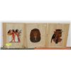 Image 1 : 3 EGYPTIAN PAPYRUS PAINTINGS IN PROTECTIVE FRAMES