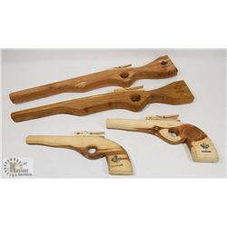 WOODEN ELASTIC GUNS