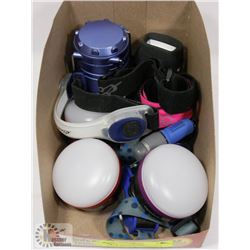 LOT OF EDDIE BAUER MULTIFUNCTION FLASHLIGHTS