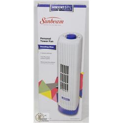 NEW SUNBEAM ROTATING PERSONAL TOWER FAN