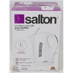 NEW SALTON CORDLESS ELECTRIC KETTLE