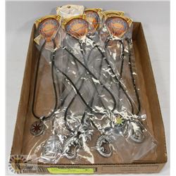 LOT OF 10 NEW PEWTER NECKLACES