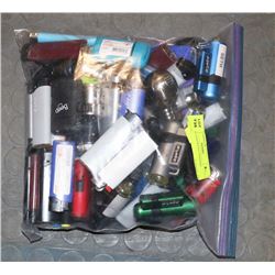 BAG OF ASSORTED LIGHTERS