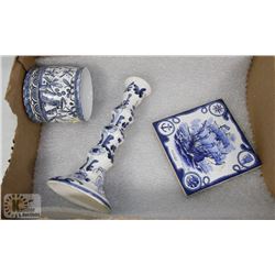 LOT OF 3 PORTUGUESE POTTERY