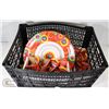 Image 1 : LOT W/ PARTY PLATTERS WITH SHOT GLASS ON CHAIN