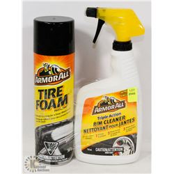 BUNDLE OF ARMOR ALL RIM CLEANER AND TIRE CLEANER