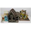 Image 1 : FLAT WITH 3 WOOD BIRD HOUSES