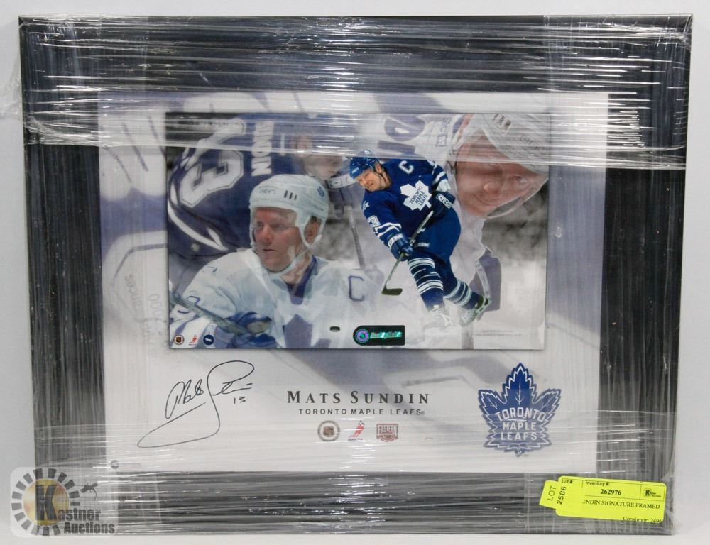 MATS SUNDIN SIGNATURE FRAMED