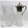 Image 1 : CRYSTAL VASE AND VINTAGE DECANTER