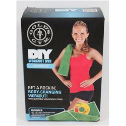 NEW! GOLD'S GYM DIY WORKOUT DVD