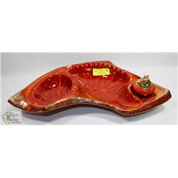 VINTAGE ASHTRAY WITH REFILLABLE LIGHTER