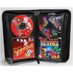 CASE WITH ASSORTED COMPUTER GAMES