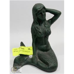 ART DECO CAST IRON MERMAID