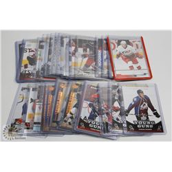 LOT OF 34 UPPER DECK YOUNG GUN HOCKEY CARDS -