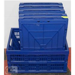 SIX FOLDING STORAGE BOXES.