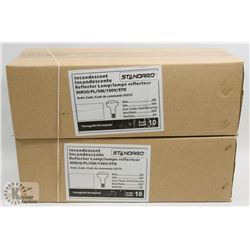 TWO CASES OF INCANDESCENT REFLECTOR LAMP BULBS
