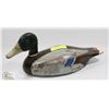 1950'S HAND CARVED EASTERN CANADIAN DUCK DECOY
