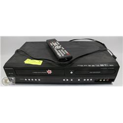 VHS PLAYER WITH DVD RECORDER