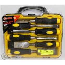 6PC CANWOOD BEVEL EDGE CHISEL SET
