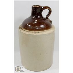 ANTIQUE STONEWARE WHISKY CROCK