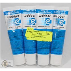 LOT OF 4 WEBBER FIRST AID OINTMENT