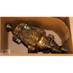 CUTCORK BRASS LANTERNS