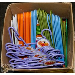 BOX OF KIDS HANGERS