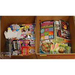 TWO BOXES OF ASSORTED MAGAZINES