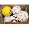 Image 1 : BOX OF ASSORTED SOCCER BALLS