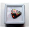 Image 1 : 3)  RED & GREEN FIRE NATURAL AMMOLITE