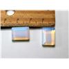 Image 1 : 8)  LOT OF 2 FACETED OPALINE OBLONG