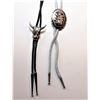 Image 1 : 20)  LOT OF 2 BOLO TIES, ONE IS BLACK
