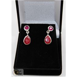 #56- NATURAL RED RUBY DANGLING EARRINGS