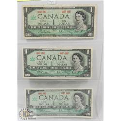 1967 STOCK SHEET OF $1 BILLS-NO SERIAL #