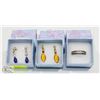 Image 1 : 2 PAIRS OF WOMEN'S FASHION EARRINGS