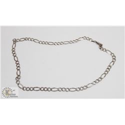 MENS 22 INCH FIGARO STYLE 925 SILVER CHAIN