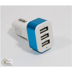 3 PORT USB CAR CHARGER ADAPTOR.
