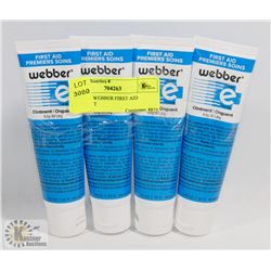 LOT OF 4 WEBBER FIRST AID OINTMENT