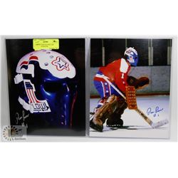 LOT OF 2 TEAM USA RON LOW SIGNED 8X10 PHOTOS