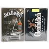 Image 1 : LOT OF 2 JACK DANIELS & GLENFIDDICH WHISKY TIN